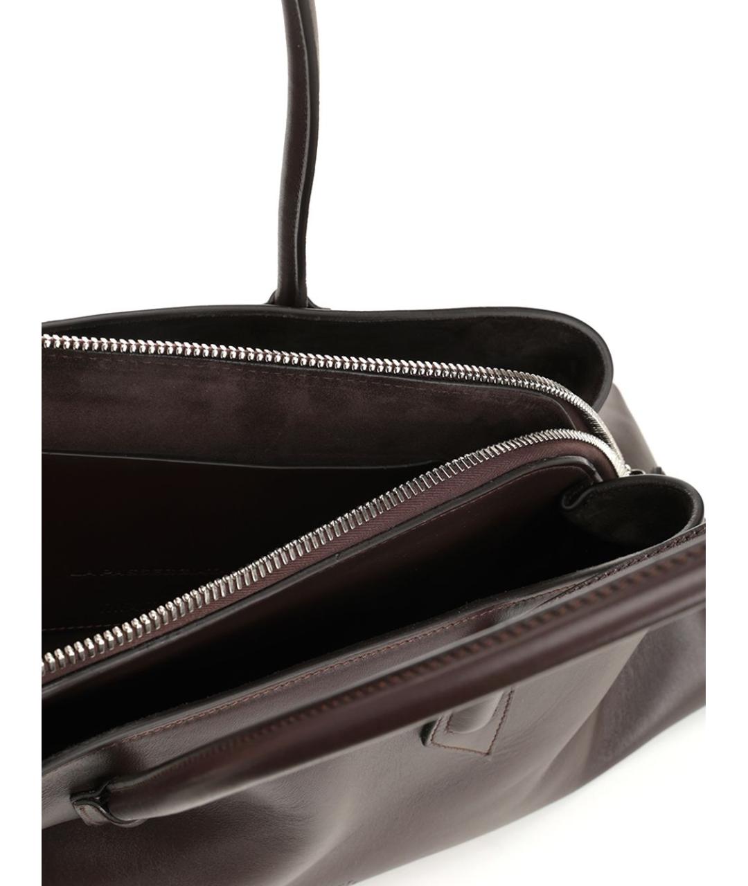 THE ATTICO Коричневая кожаная сумка тоут, фото 4