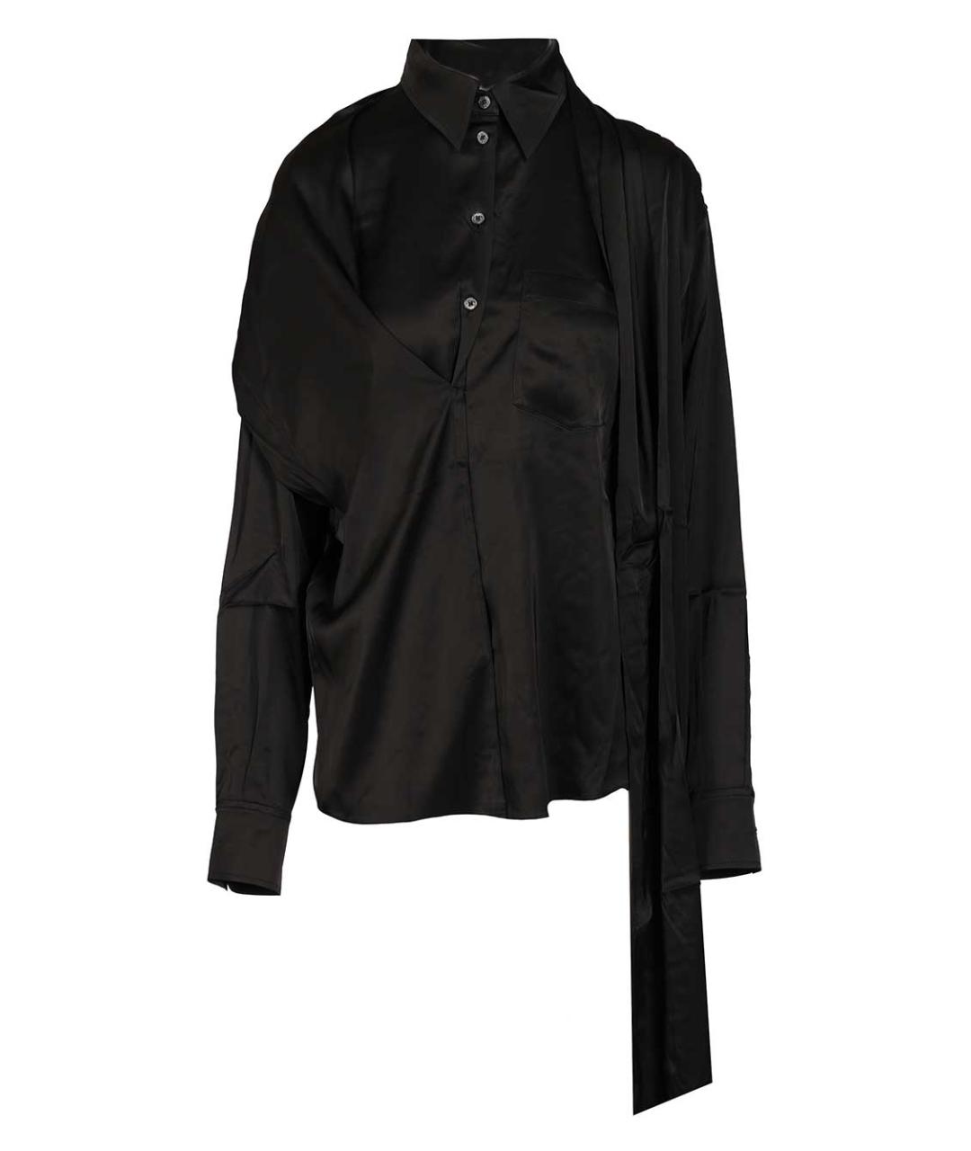 ACNE STUDIOS Черная вискозная рубашка, фото 1