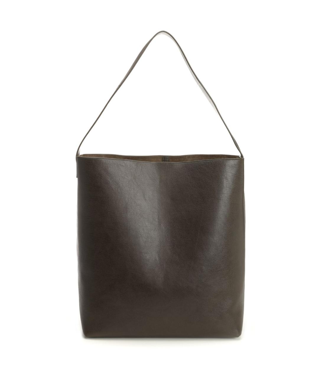 SAINT LAURENT Зеленая кожаная сумка тоут, фото 3