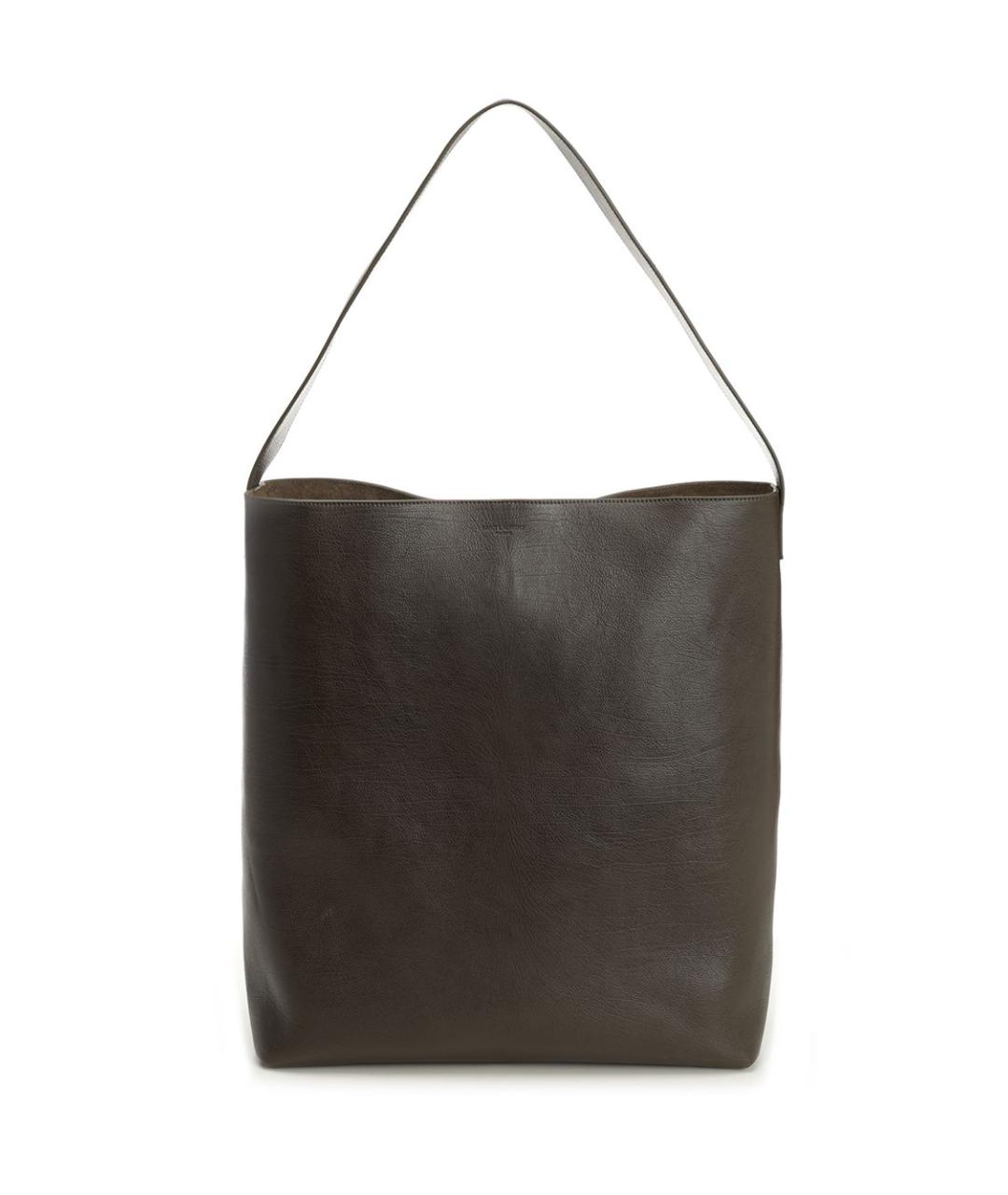 SAINT LAURENT Зеленая кожаная сумка тоут, фото 1