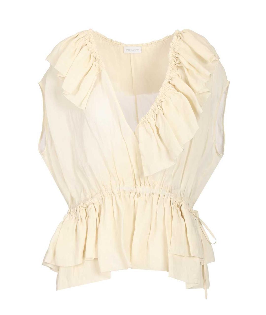 DRIES VAN NOTEN Бежевая блузы, фото 1