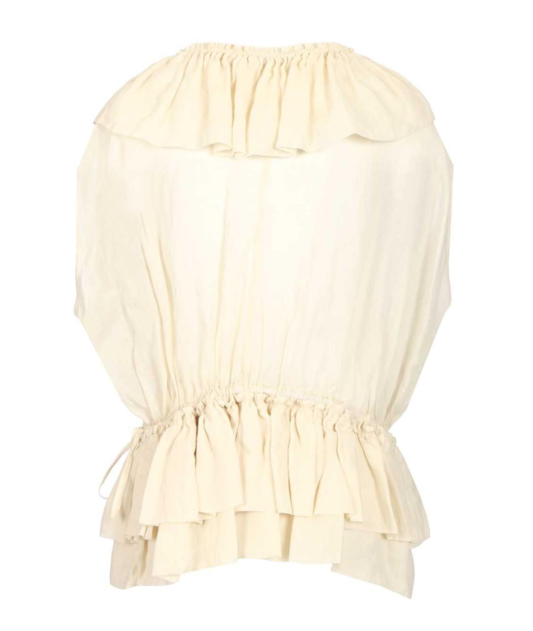 DRIES VAN NOTEN Бежевая блузы, фото 2