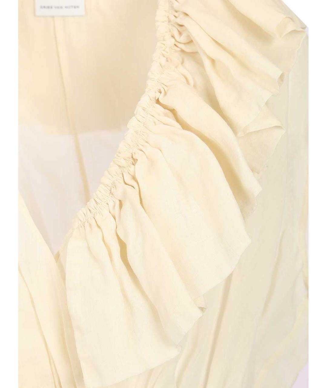 DRIES VAN NOTEN Бежевая блузы, фото 4