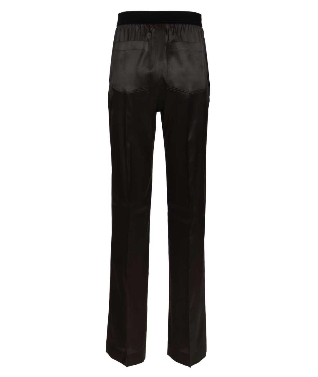TOM FORD Черные шелковые прямые брюки, фото 2