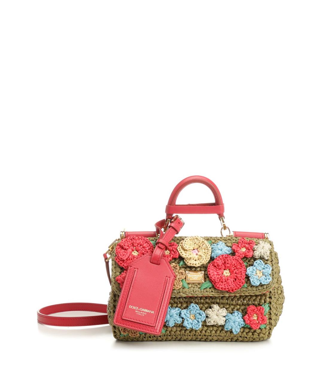 DOLCE&GABBANA Мульти пелетеная сумка тоут, фото 1