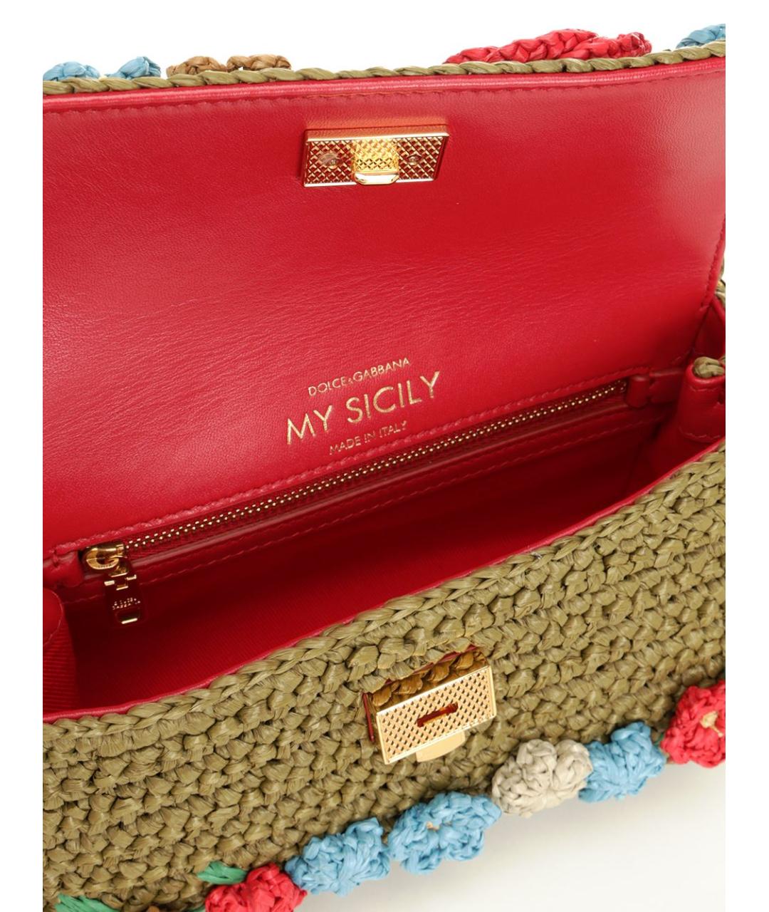 DOLCE&GABBANA Мульти пелетеная сумка тоут, фото 4