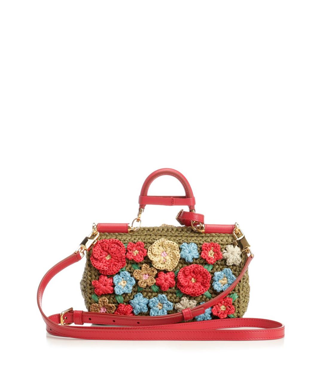 DOLCE&GABBANA Мульти пелетеная сумка тоут, фото 3