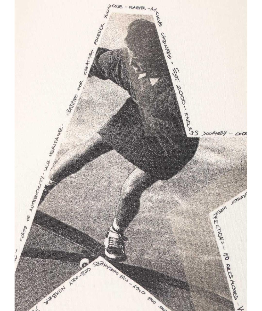 GOLDEN GOOSE DELUXE BRAND Белая хлопковая футболка, фото 3