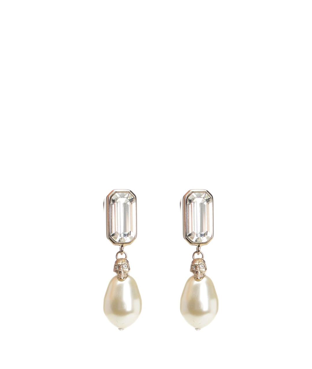 ALEXANDER MCQUEEN Золотые металлические серьги, фото 1