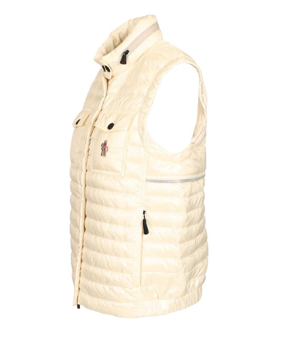 MONCLER GRENOBLE Бежевый полиамидовый жилет, фото 3
