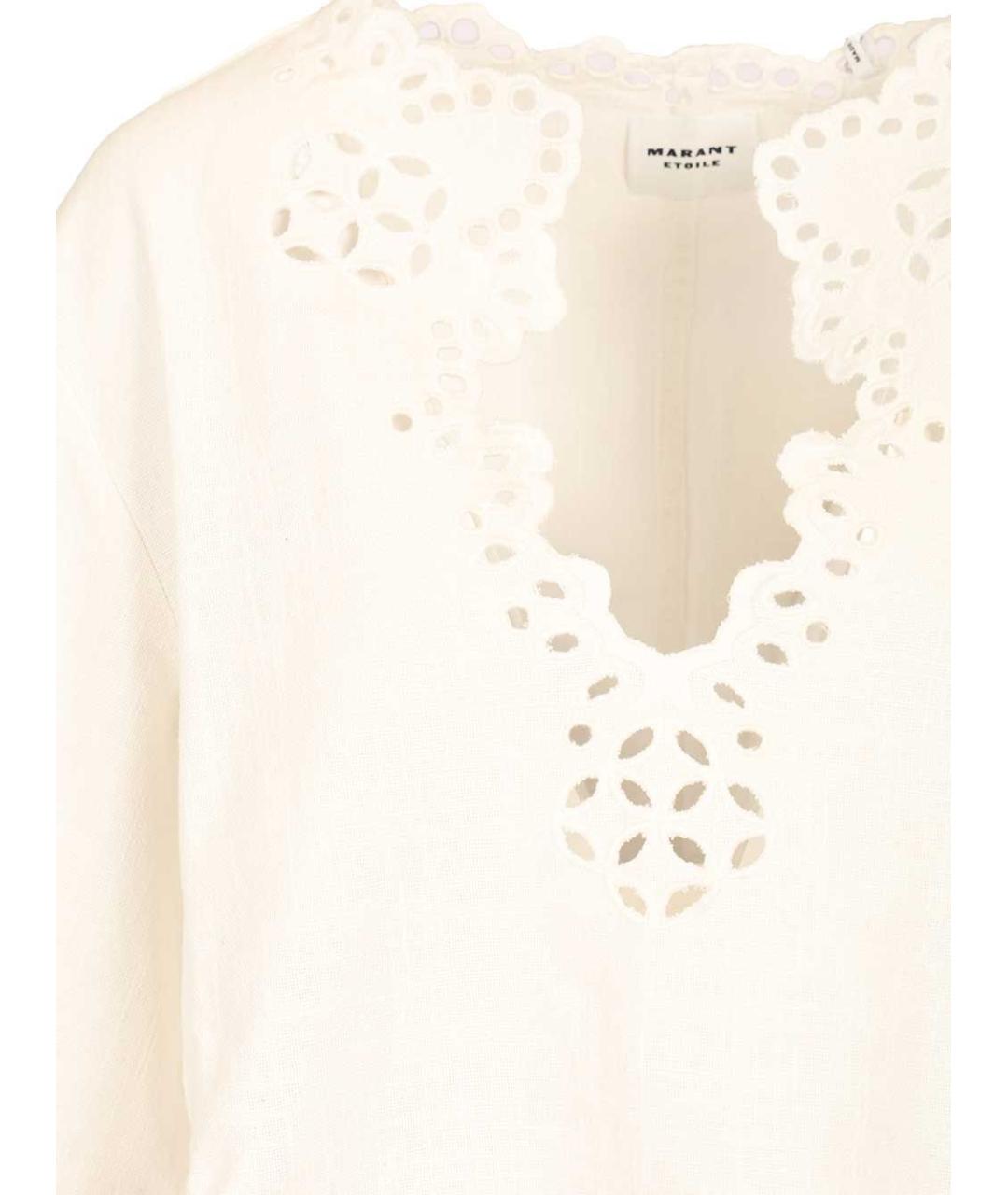 ISABEL MARANT ETOILE Белая хлопковая рубашка, фото 4