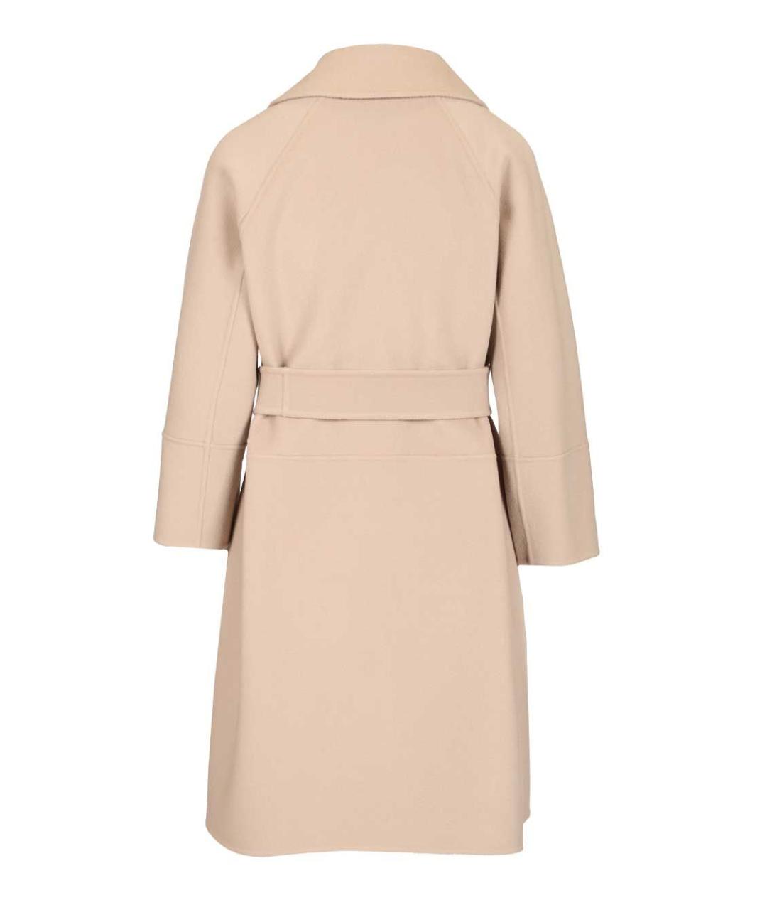 'S MAX MARA Бежевое шерстяное пальто, фото 2