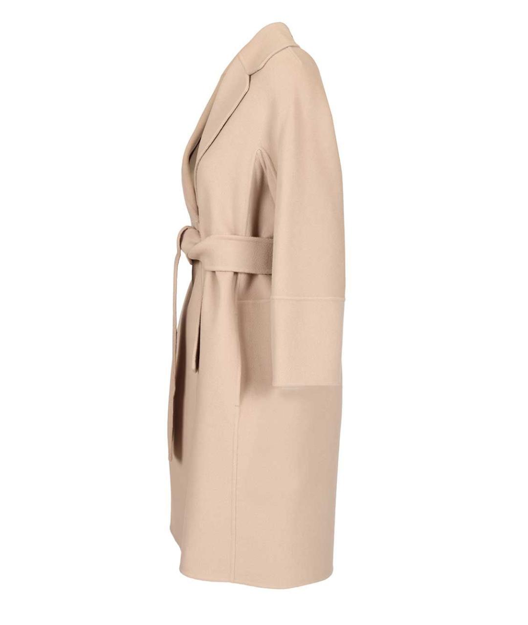 'S MAX MARA Бежевое шерстяное пальто, фото 3
