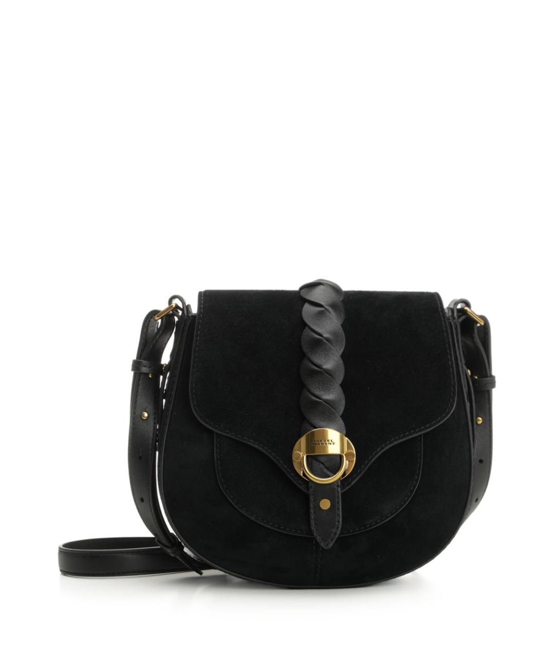 ISABEL MARANT Черная замшевая сумка через плечо, фото 1