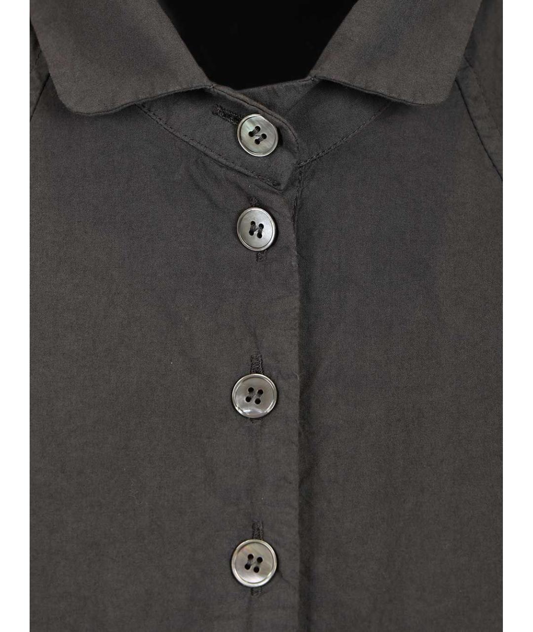 BARENA Коричневое хлопковое повседневное платье, фото 4