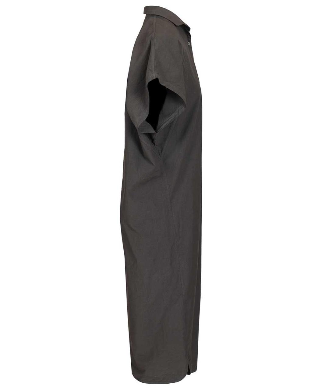 BARENA Коричневое хлопковое повседневное платье, фото 3