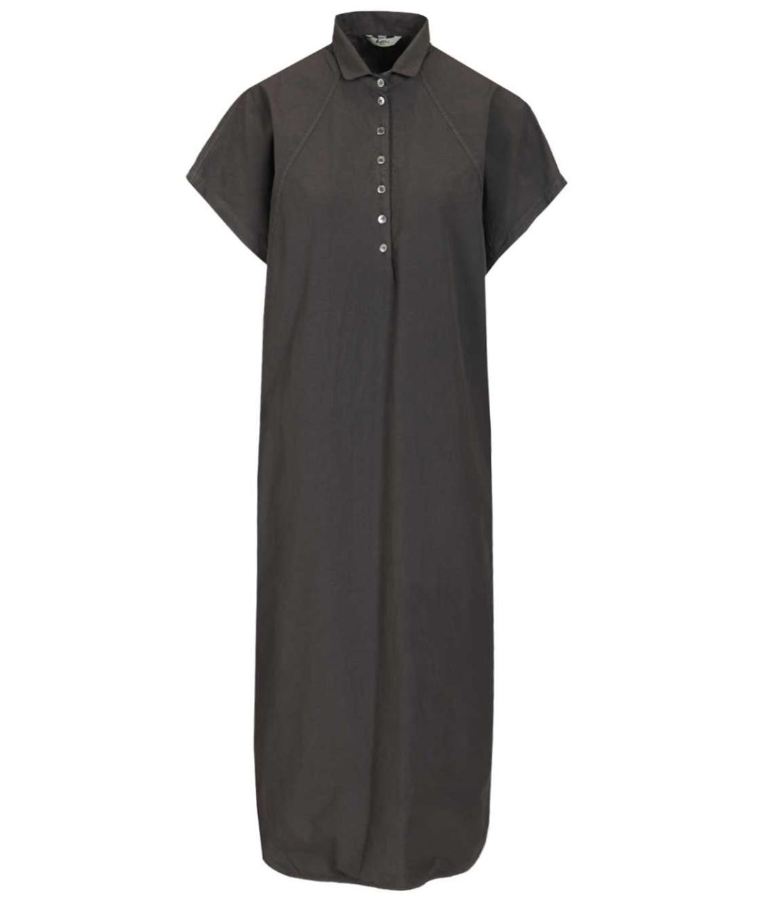 BARENA Коричневое хлопковое повседневное платье, фото 1