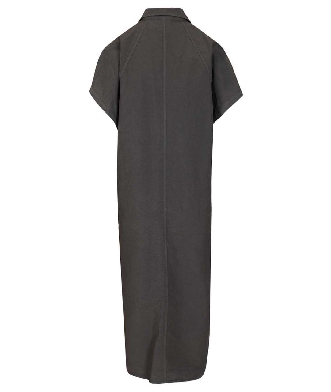 BARENA Коричневое хлопковое повседневное платье, фото 2