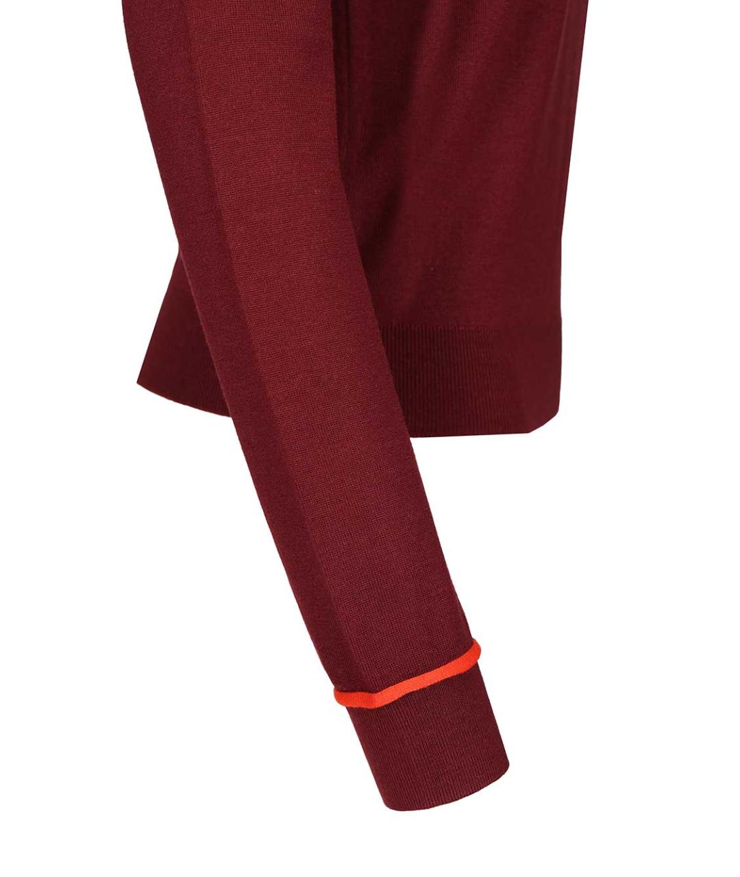 LOEWE Бордовая шерстяная водолазка, фото 5