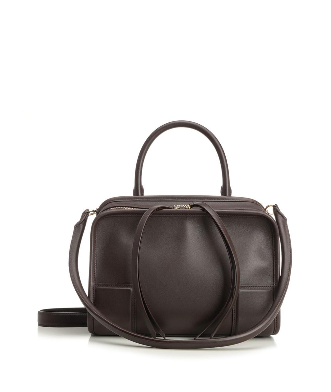 LOEWE Коричневая кожаная сумка тоут, фото 1