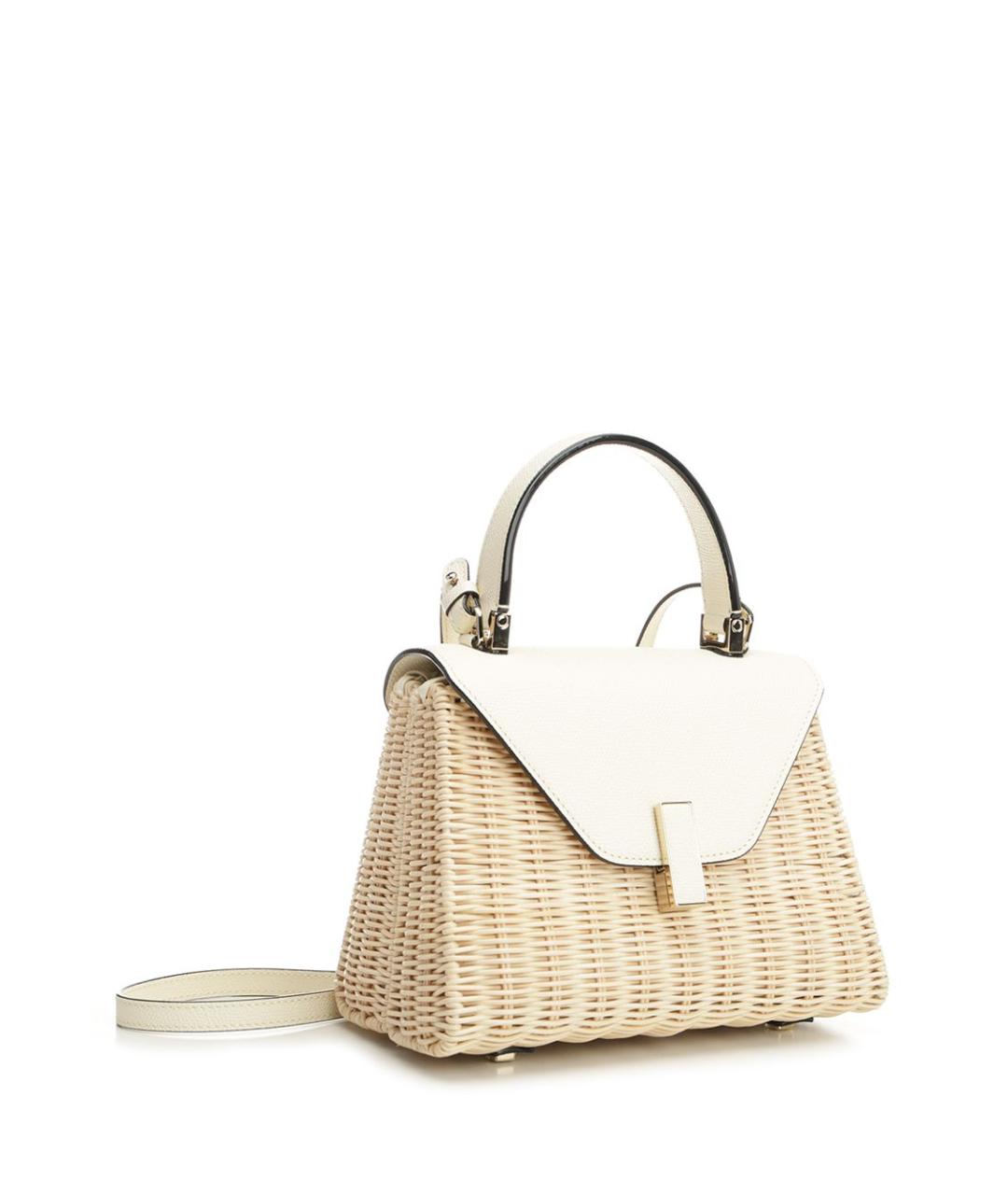 VALEXTRA Бежевая пелетеная сумка тоут, фото 2