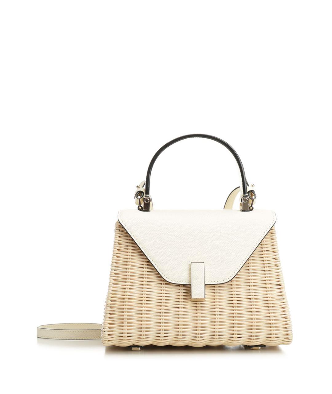 VALEXTRA Бежевая пелетеная сумка тоут, фото 1