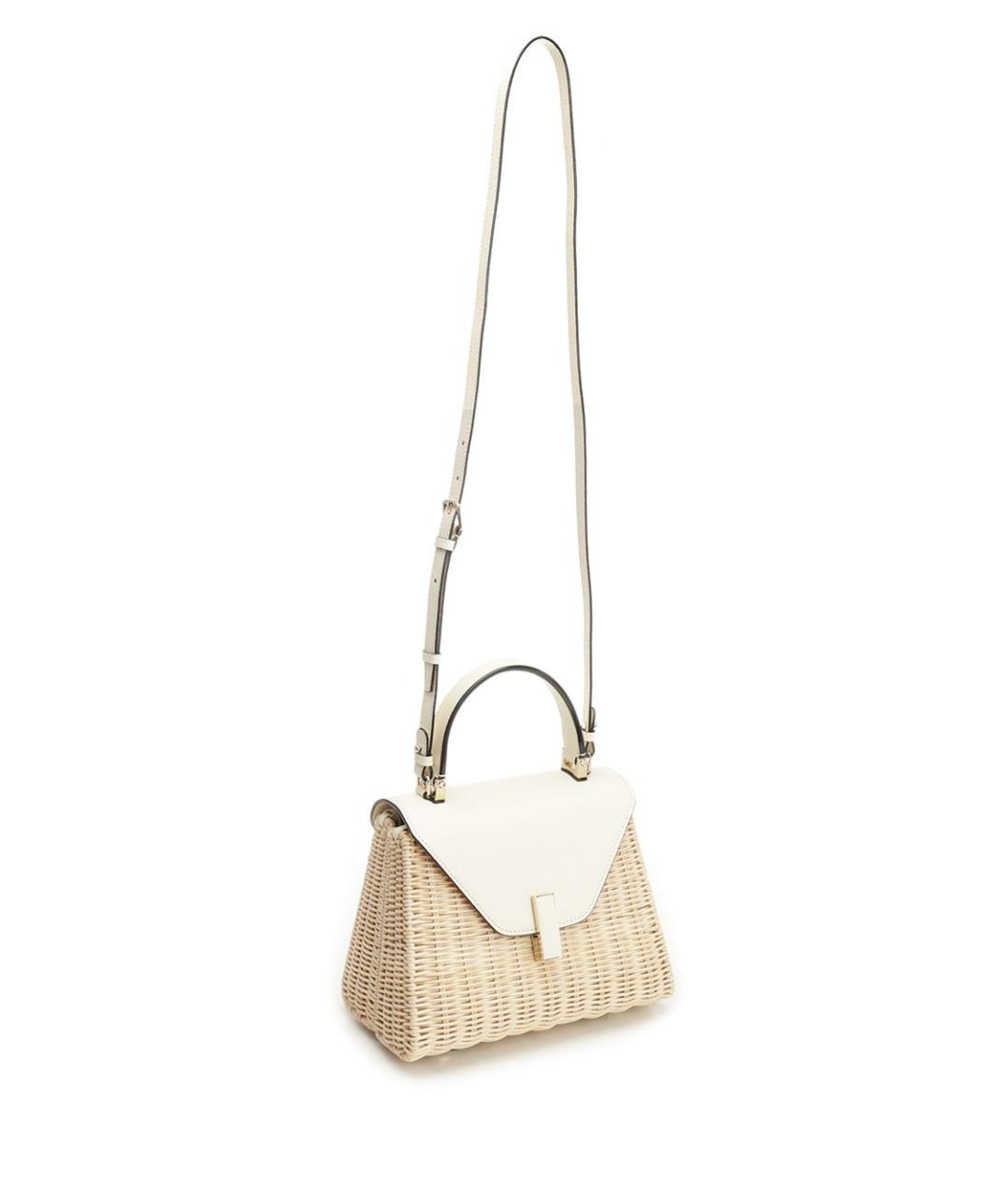 VALEXTRA Бежевая пелетеная сумка тоут, фото 5