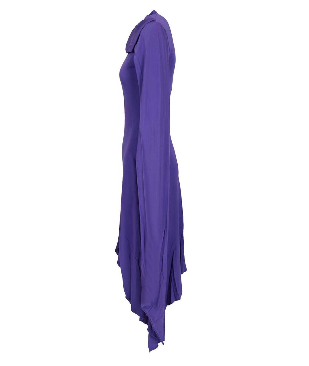 ACNE STUDIOS Фиолетовое полиэстеровое платье, фото 3