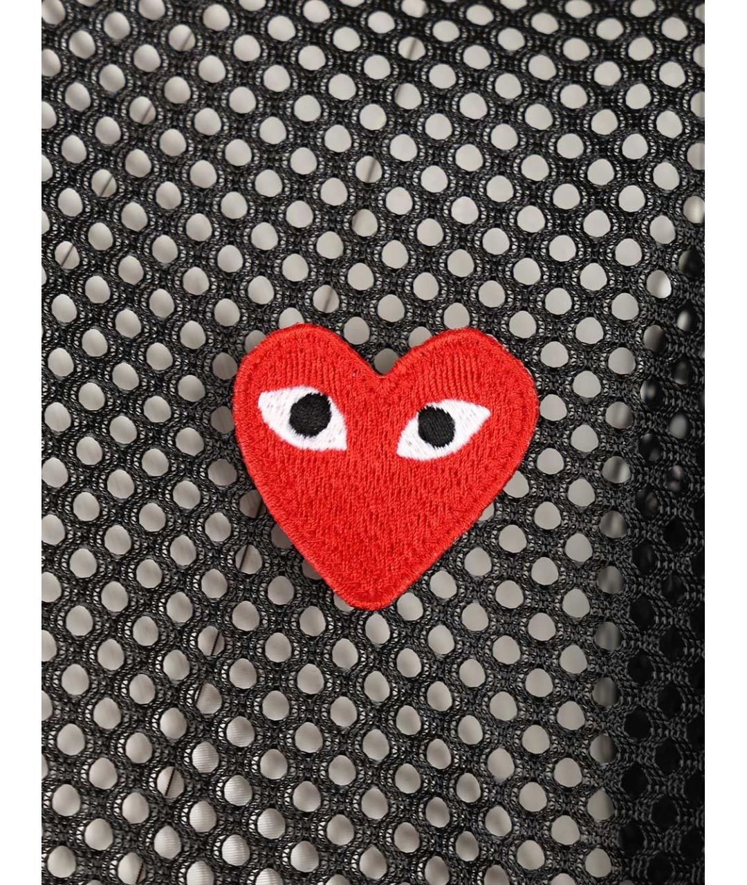 COMME DES GARÇONS PLAY Черная футболка, фото 3