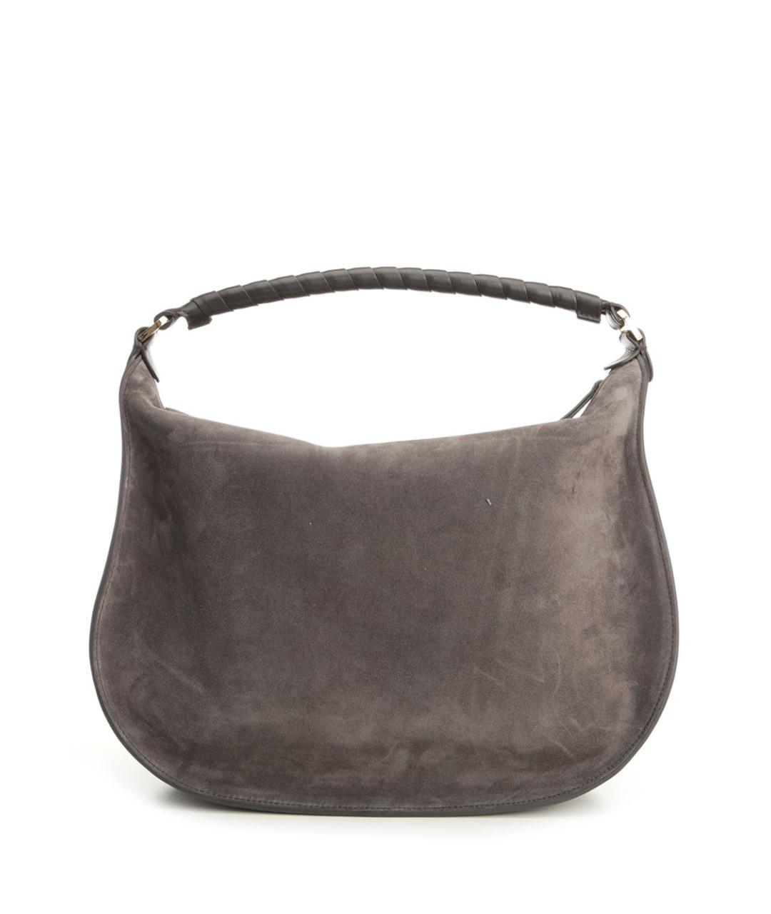 CHLOE Коричневая замшевая сумка через плечо, фото 3