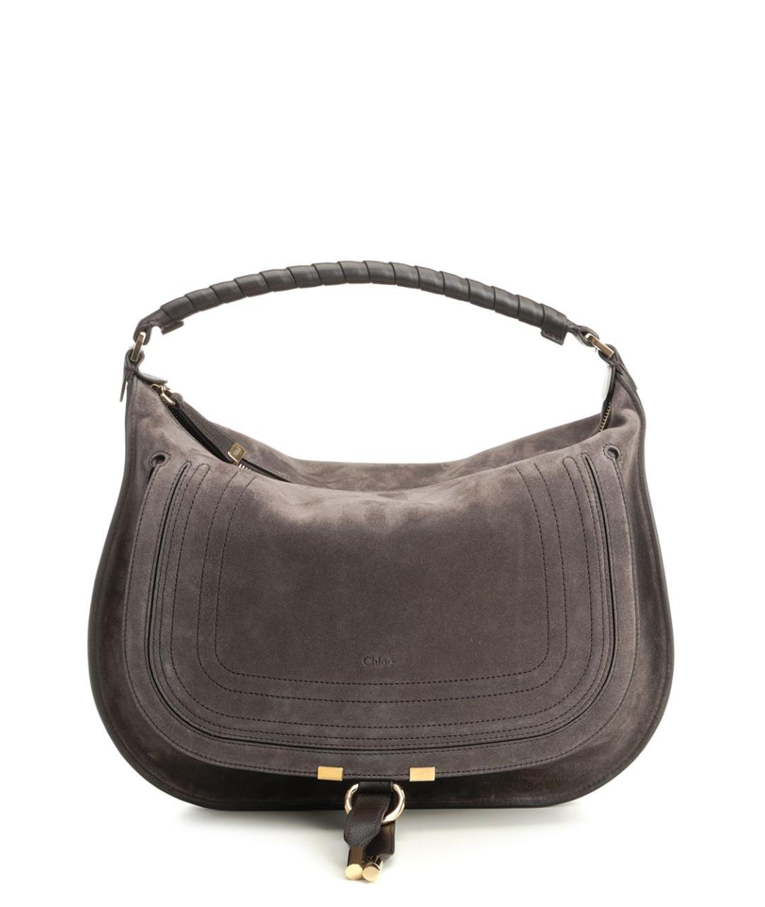 CHLOE Коричневая замшевая сумка через плечо, фото 1