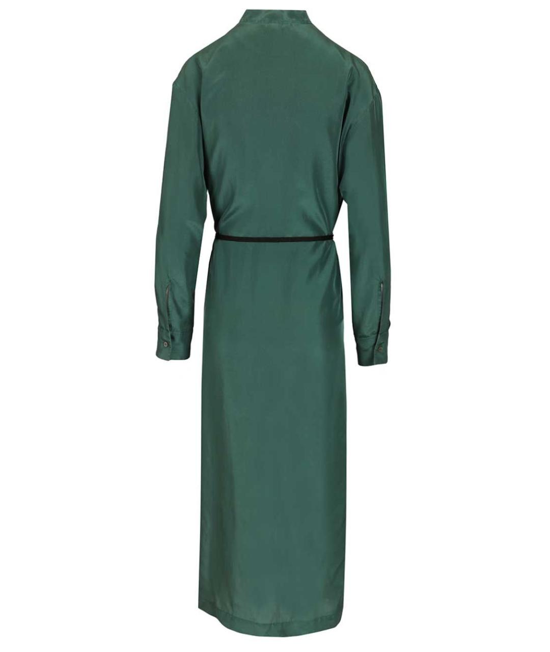 BARENA Зеленые шелковое коктейльное платье, фото 2