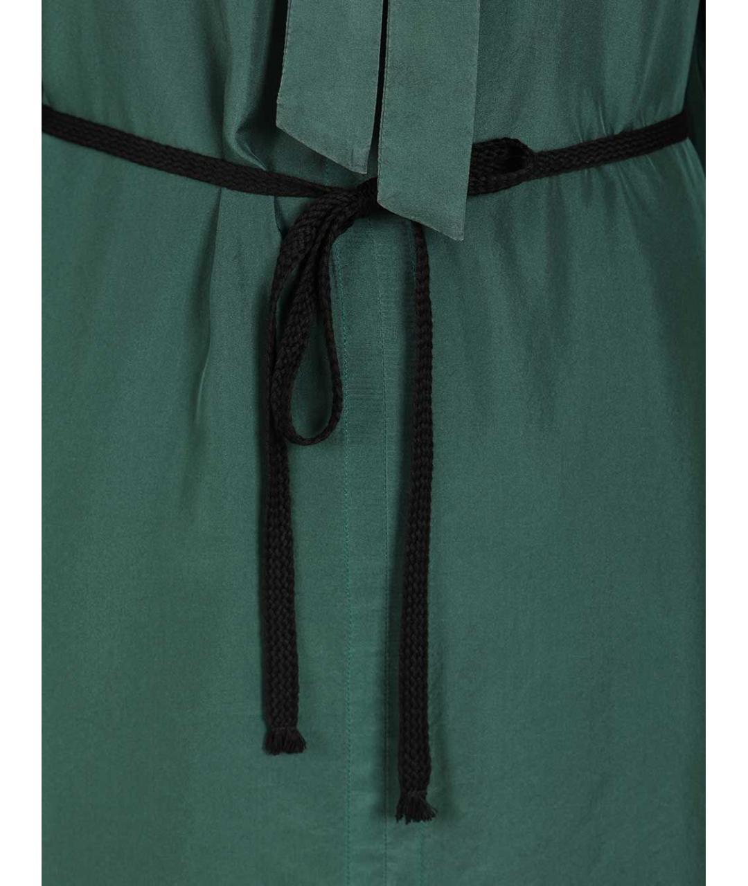 BARENA Зеленые шелковое коктейльное платье, фото 4