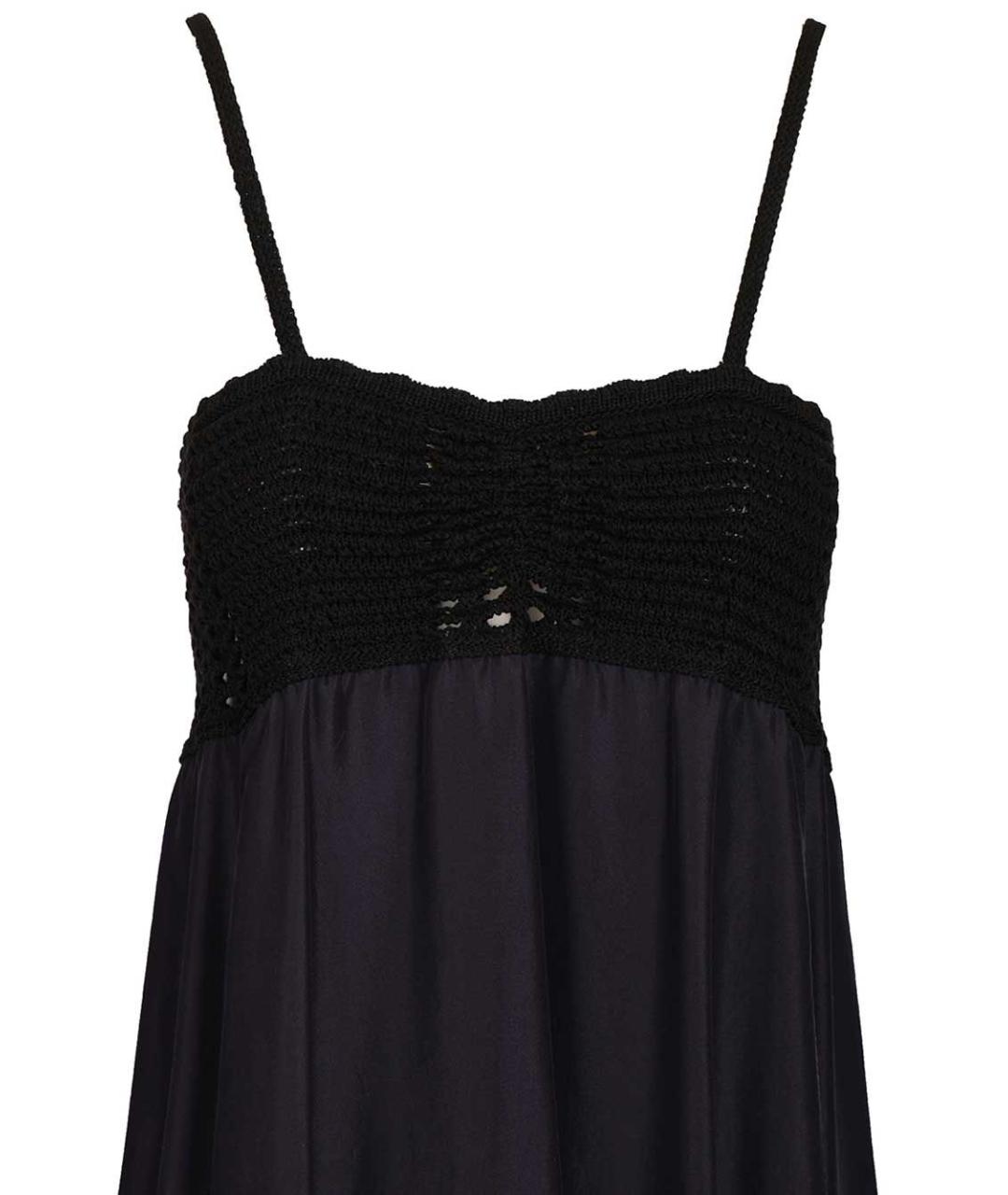 FORTE FORTE Темно-синее хлопковое повседневное платье, фото 3