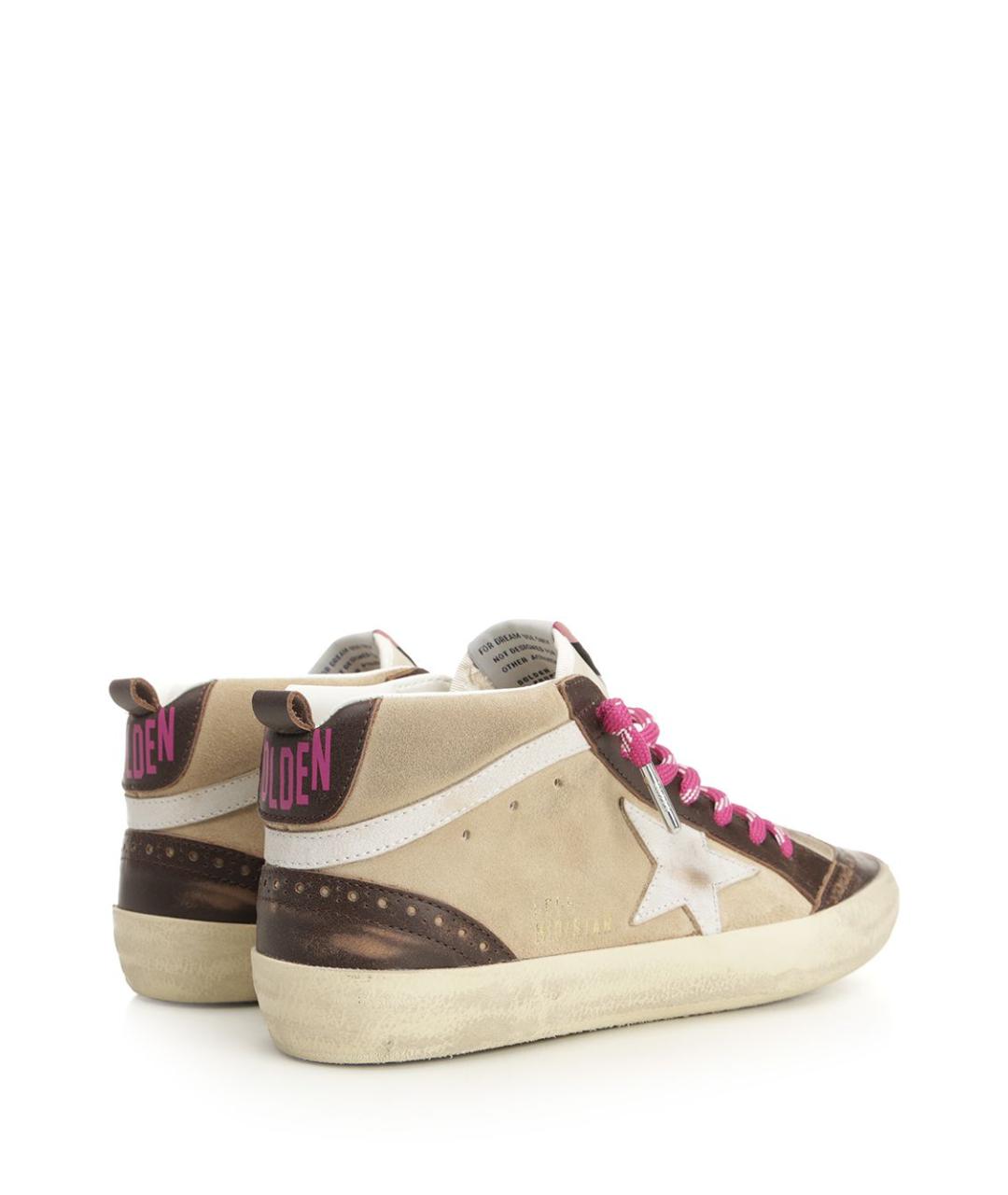 GOLDEN GOOSE DELUXE BRAND Бежевые замшевые кроссовки, фото 3