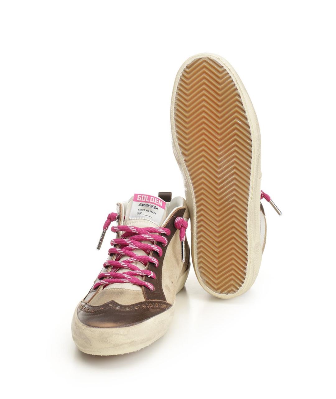 GOLDEN GOOSE DELUXE BRAND Бежевые замшевые кроссовки, фото 5