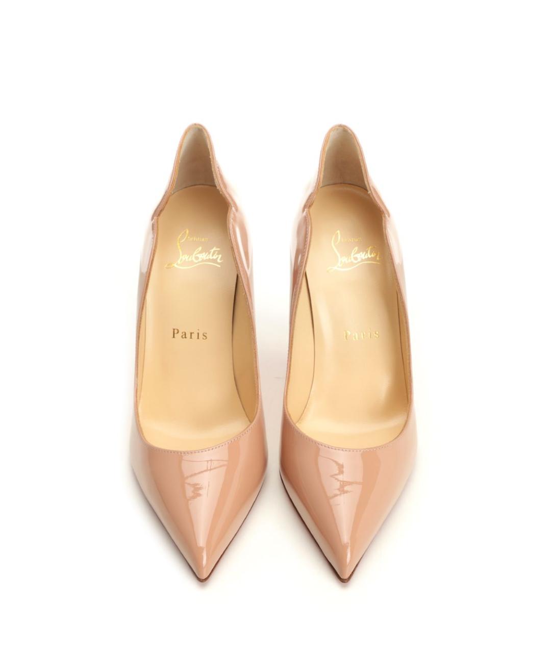 CHRISTIAN LOUBOUTIN Розовые кожаные туфли, фото 5