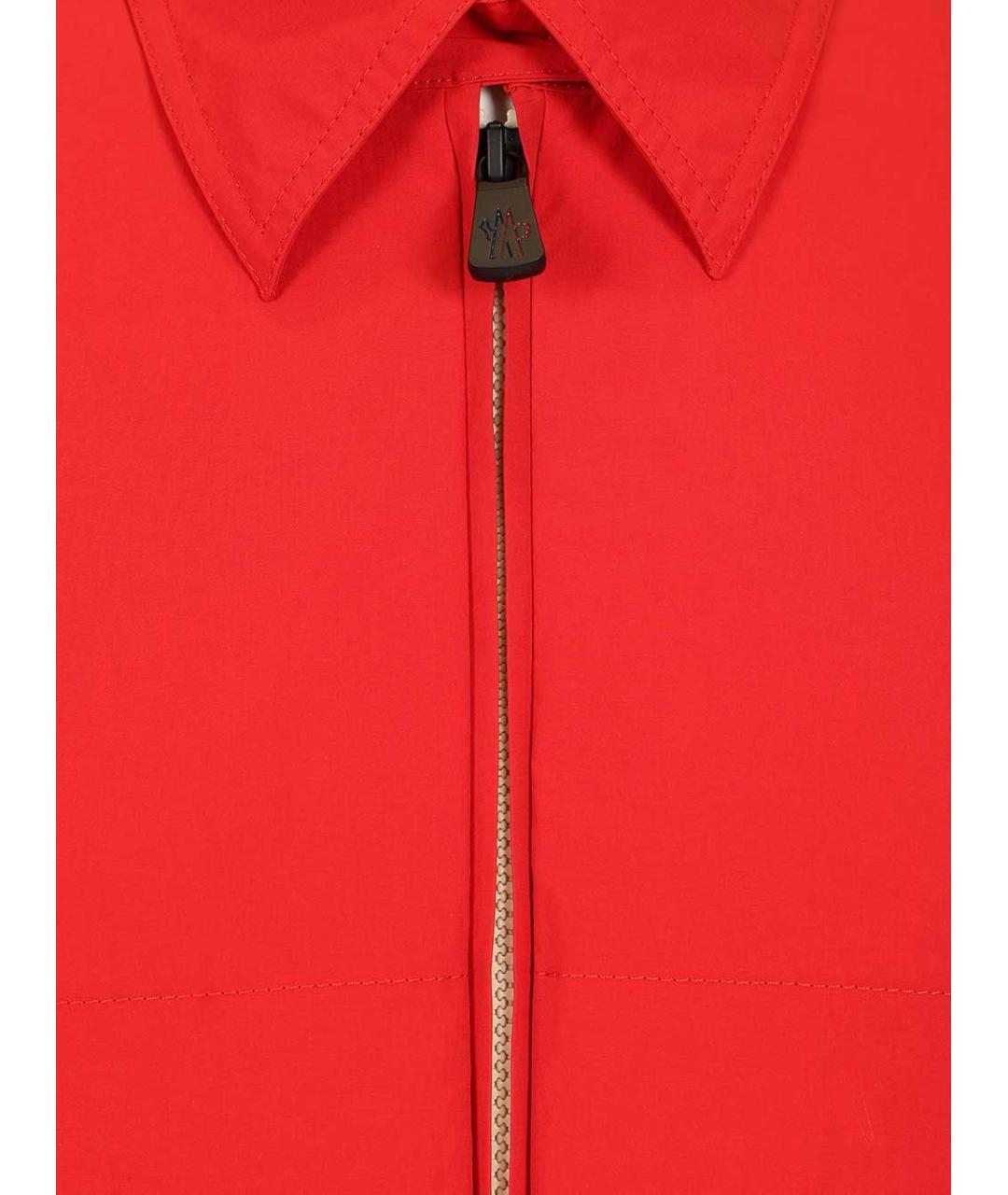 MONCLER GRENOBLE Красная хлопковая куртка, фото 4