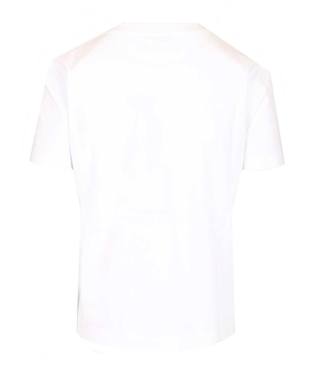 MAX MARA Белая хлопковая футболка, фото 2