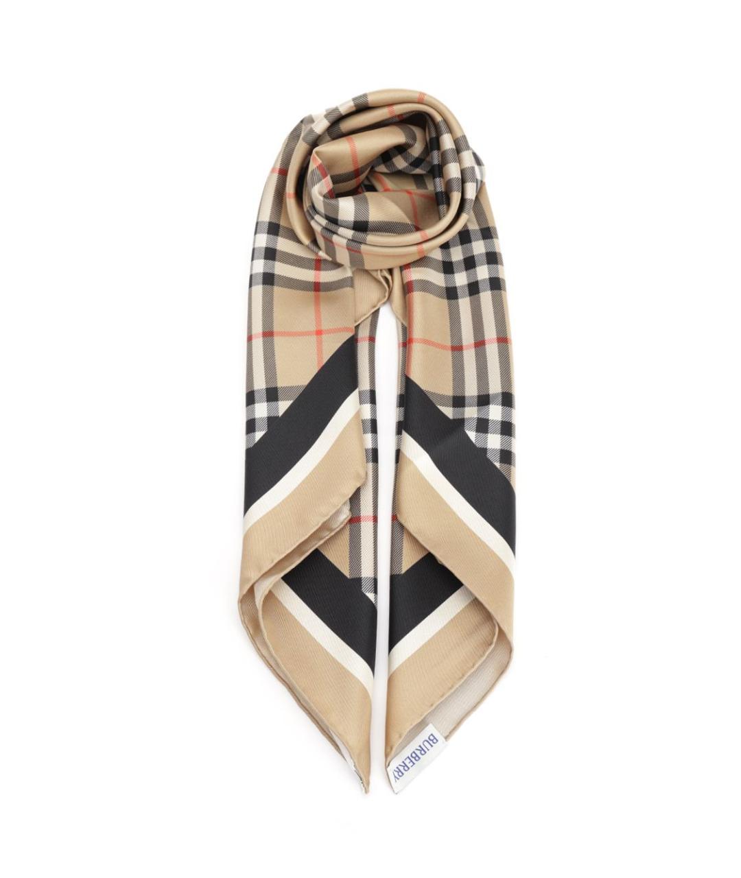 BURBERRY Мульти шелковый шарф, фото 1