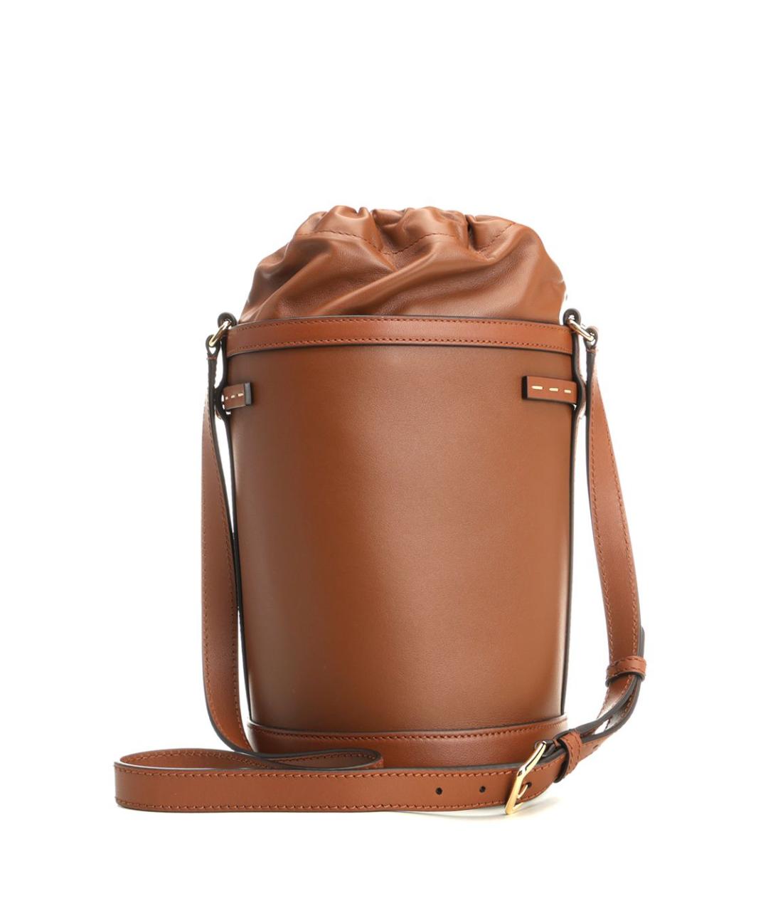 VALENTINO Коричневая кожаная сумка через плечо, фото 3