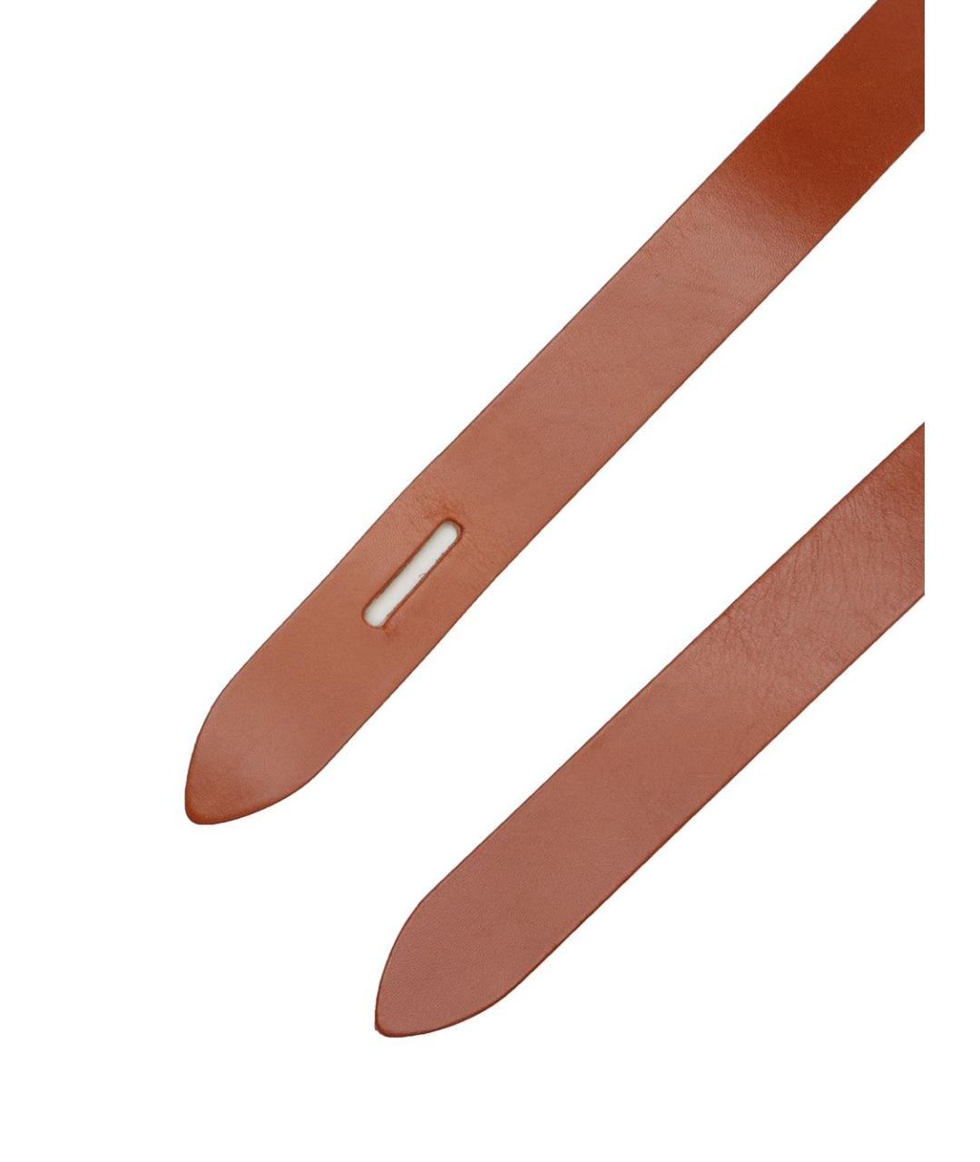 ISABEL MARANT Коричневый кожаный ремень, фото 2