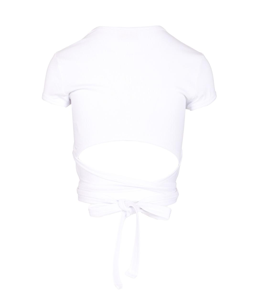 DIESEL Белая хлопко-эластановая футболка, фото 2