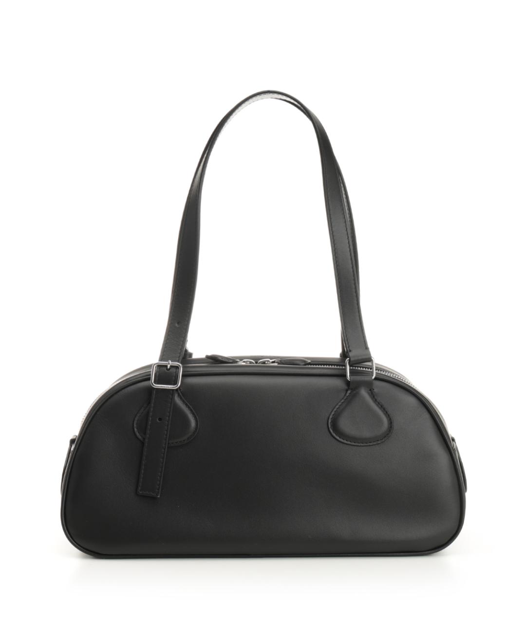 COURREGES Черная кожаная сумка через плечо, фото 3