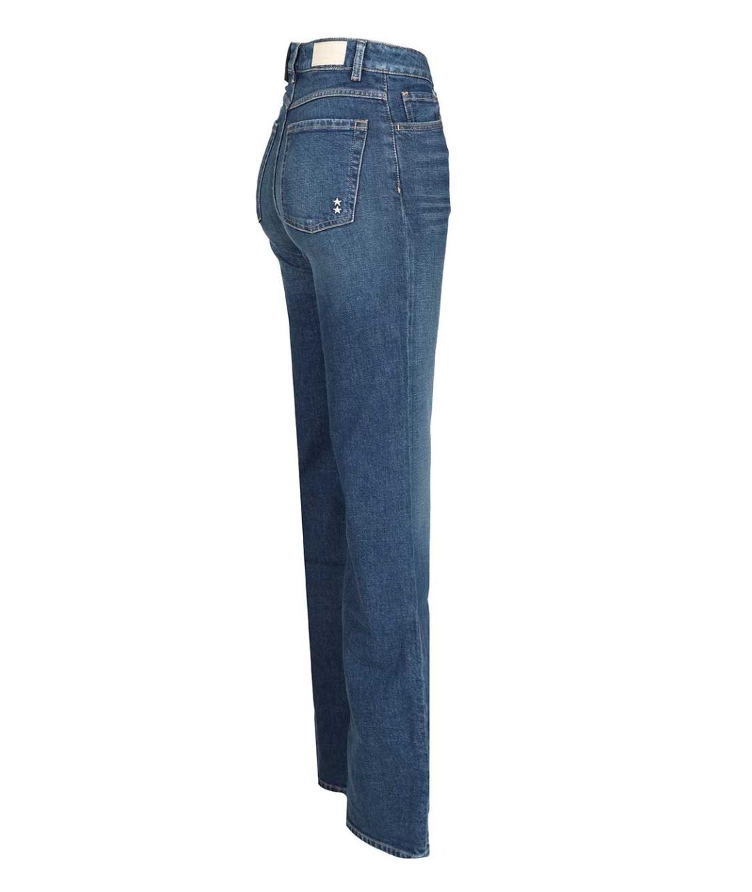 ICON DENIM Синие хлопковые прямые джинсы, фото 3