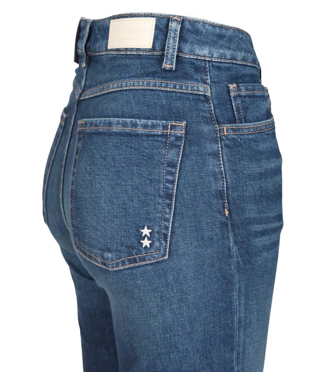 ICON DENIM Синие хлопковые прямые джинсы, фото 4