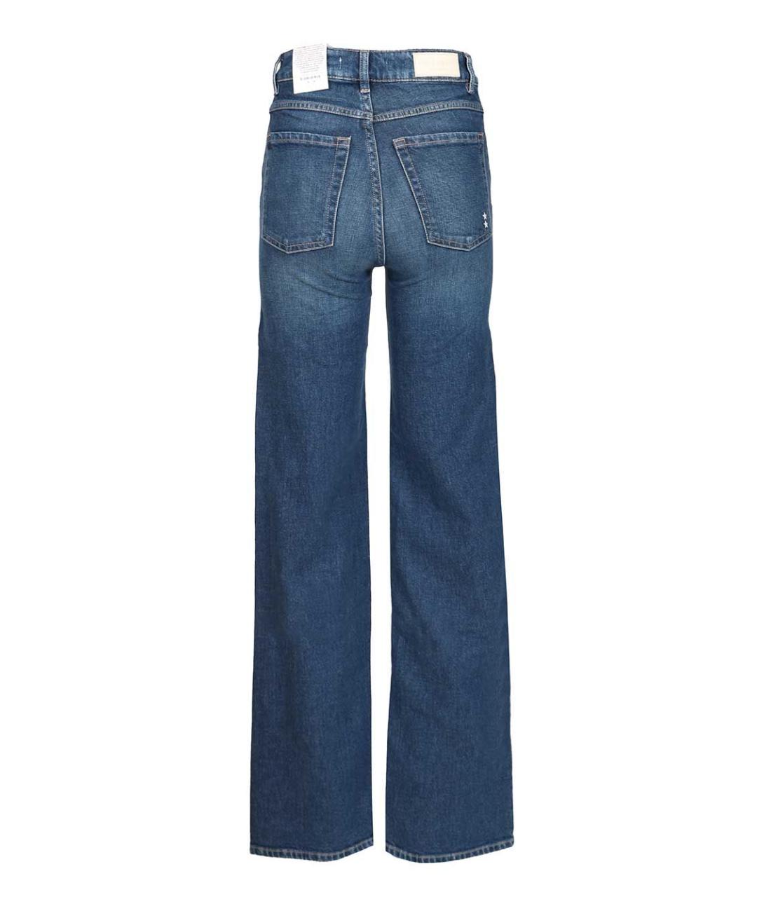 ICON DENIM Синие хлопковые прямые джинсы, фото 2