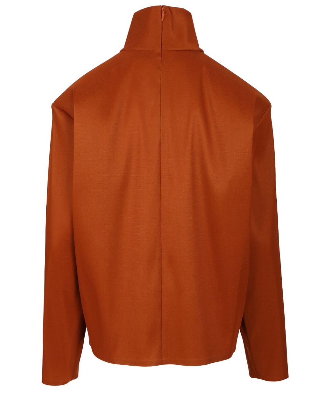 SAINT LAURENT Коричневая шелковая блузы, фото 2