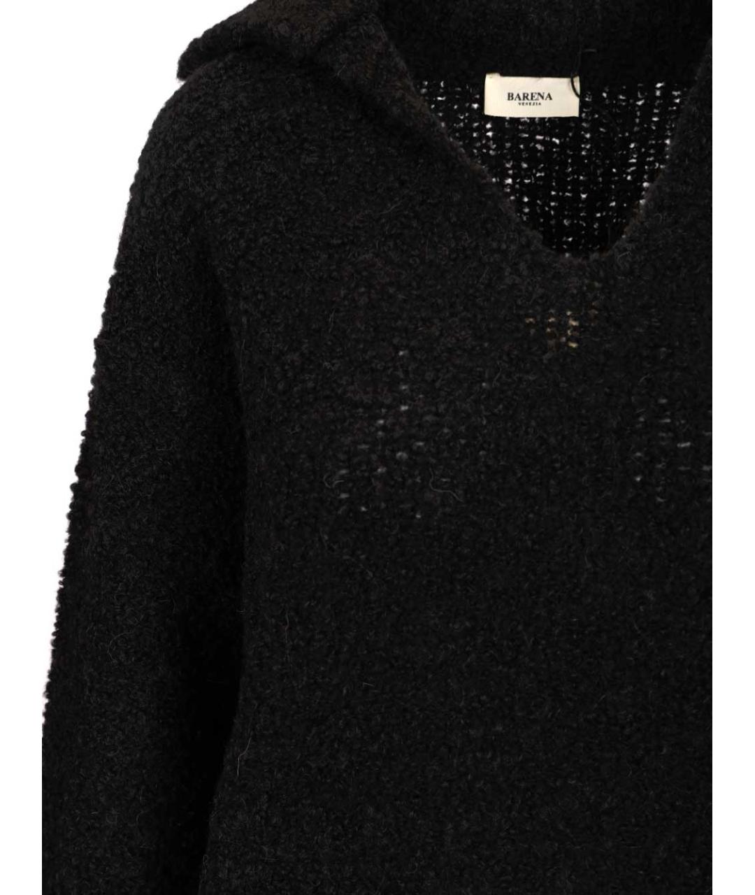BARENA Черный шерстяной джемпер / свитер, фото 4
