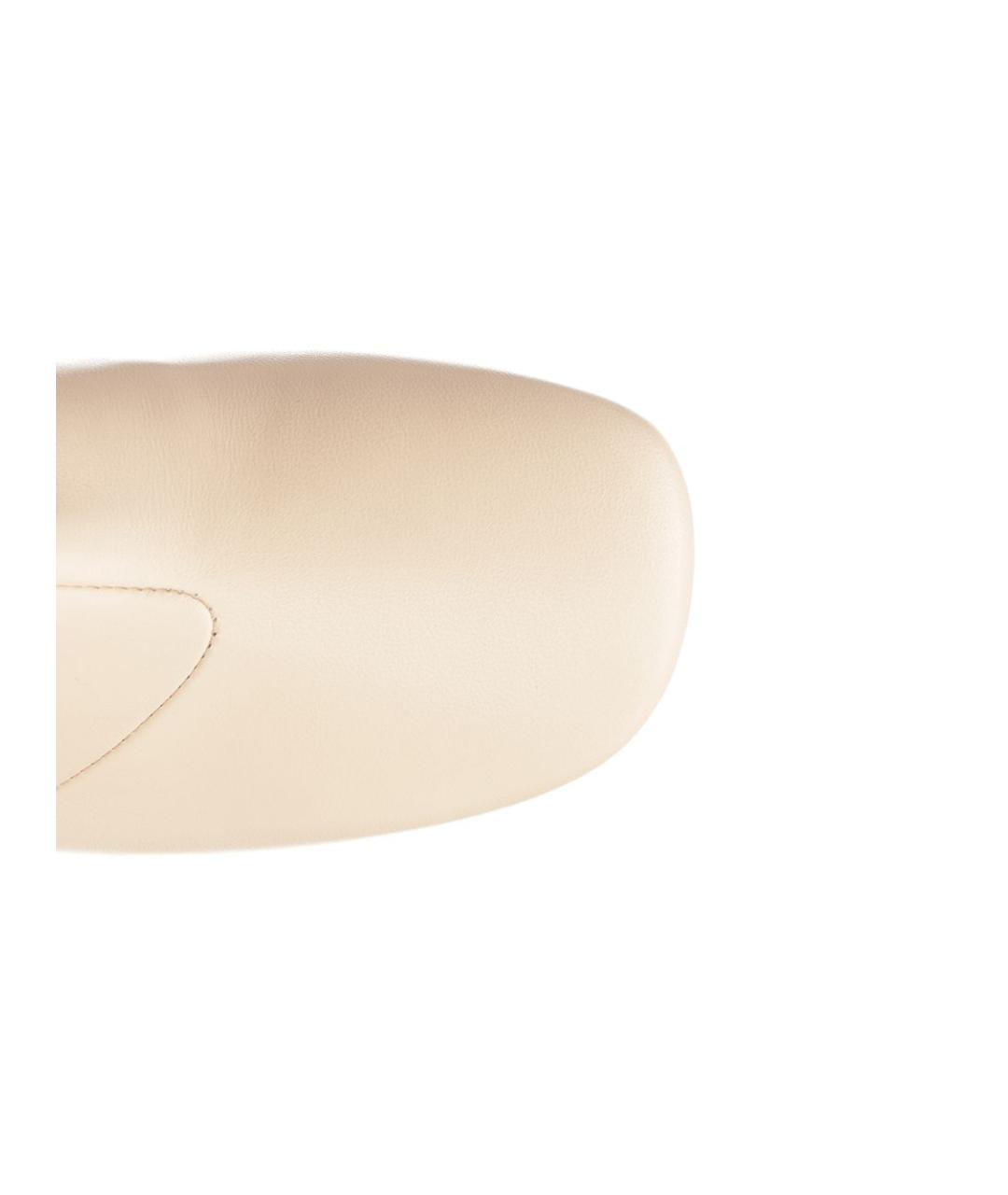 FORTE FORTE Бежевые кожаные ботильоны, фото 4